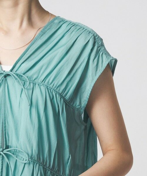 green label relaxing / グリーンレーベル リラクシング シャツ・ブラウス | ボリューム 2WAY リボン ノースリーブ ブラウス | 詳細28