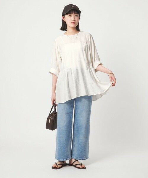 green label relaxing / グリーンレーベル リラクシング シャツ・ブラウス | エアリー ボリューム ブラウス | 詳細5