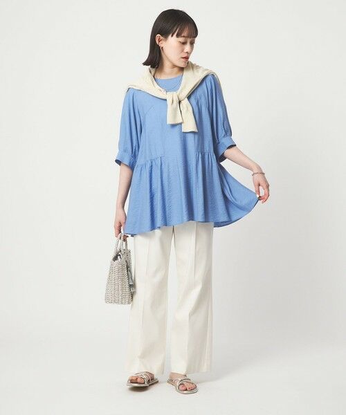 green label relaxing / グリーンレーベル リラクシング シャツ・ブラウス | エアリー ボリューム ブラウス | 詳細14