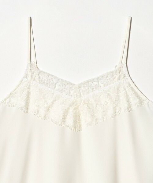 green label relaxing / グリーンレーベル リラクシング キャミソール・チューブトップ | レース Vネック キャミソール | 詳細1