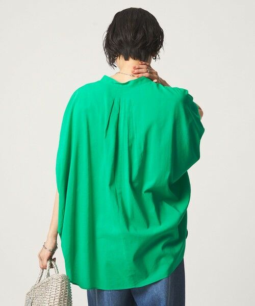 green label relaxing / グリーンレーベル リラクシング シャツ・ブラウス | ［size SHORTあり］ショルダー タック スキッパー ブラウス | 詳細7