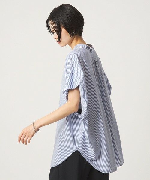 green label relaxing / グリーンレーベル リラクシング シャツ・ブラウス | ［size SHORTあり］ショルダー タック スキッパー ブラウス | 詳細18