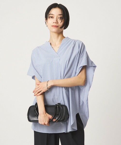green label relaxing / グリーンレーベル リラクシング シャツ・ブラウス | ［size SHORTあり］ショルダー タック スキッパー ブラウス（その他1）