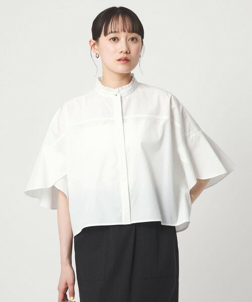 green label relaxing / グリーンレーベル リラクシング シャツ・ブラウス | フレアスリーブ ブラウス 接触冷感 | 詳細1