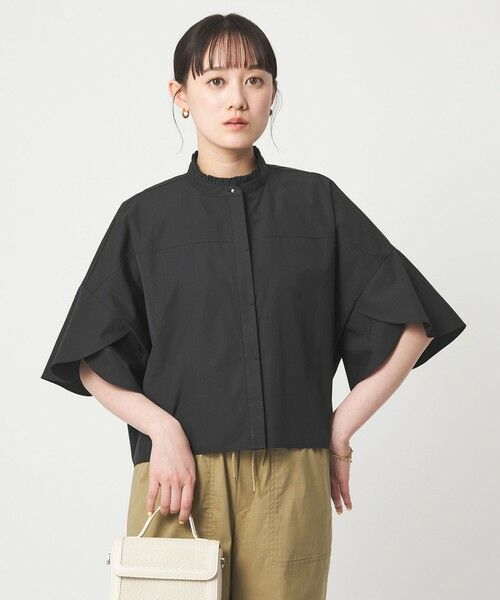 green label relaxing / グリーンレーベル リラクシング シャツ・ブラウス | フレアスリーブ ブラウス 接触冷感 | 詳細7