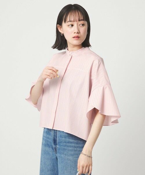 green label relaxing / グリーンレーベル リラクシング シャツ・ブラウス | フレアスリーブ ブラウス 接触冷感 | 詳細13