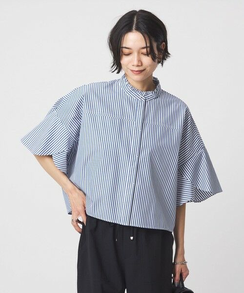 green label relaxing / グリーンレーベル リラクシング シャツ・ブラウス | フレアスリーブ ブラウス 接触冷感 | 詳細25