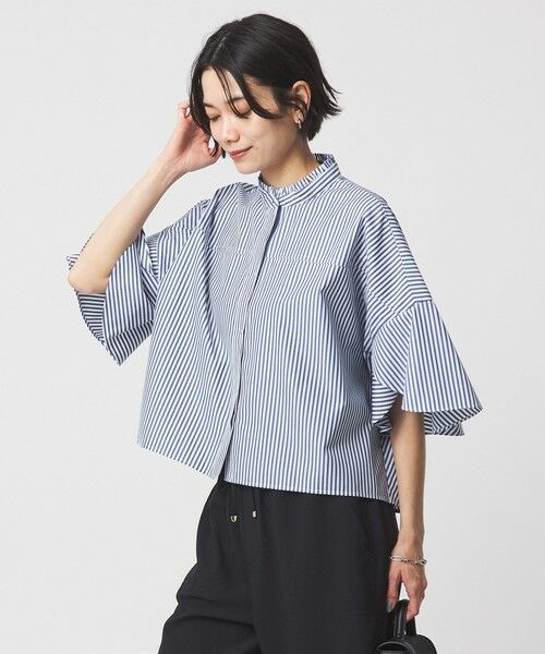 green label relaxing / グリーンレーベル リラクシング シャツ・ブラウス | フレアスリーブ ブラウス 接触冷感（その他5）