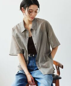 green label relaxing / グリーンレーベル リラクシング シャツ・ブラウス | 【結論シリーズ】リボンハイウエストシャツ［size SHORTあり］