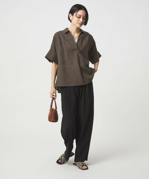 green label relaxing / グリーンレーベル リラクシング シャツ・ブラウス | リネン スキッパー ショートスリーブ シャツ | 詳細5