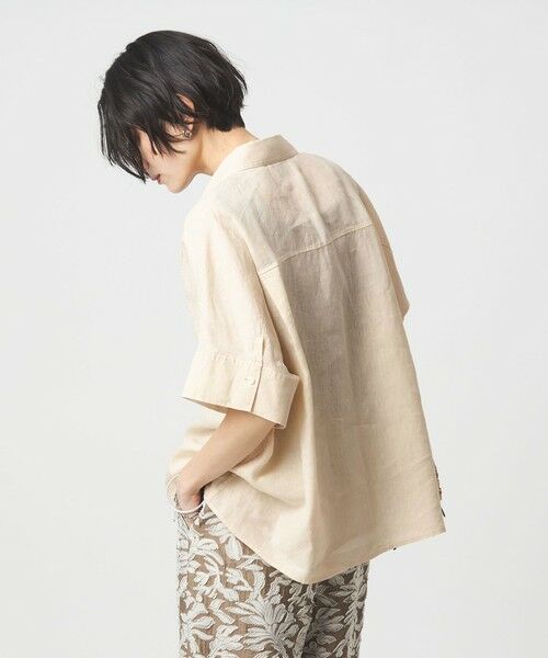 green label relaxing / グリーンレーベル リラクシング シャツ・ブラウス | リネン スキッパー ショートスリーブ シャツ | 詳細9