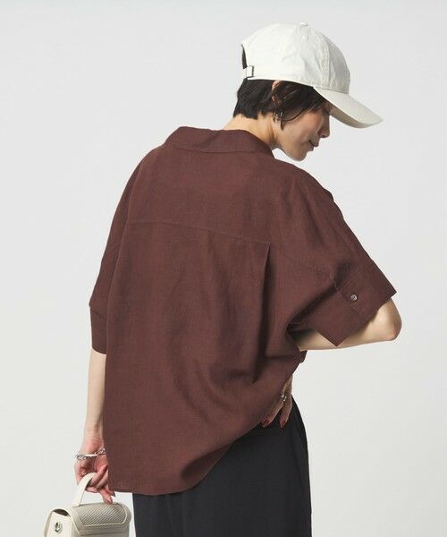 green label relaxing / グリーンレーベル リラクシング シャツ・ブラウス | リネン スキッパー ショートスリーブ シャツ | 詳細15