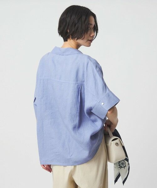 green label relaxing / グリーンレーベル リラクシング シャツ・ブラウス | リネン スキッパー ショートスリーブ シャツ | 詳細19