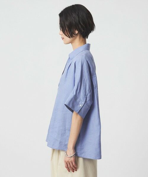 green label relaxing / グリーンレーベル リラクシング シャツ・ブラウス | リネン スキッパー ショートスリーブ シャツ | 詳細25