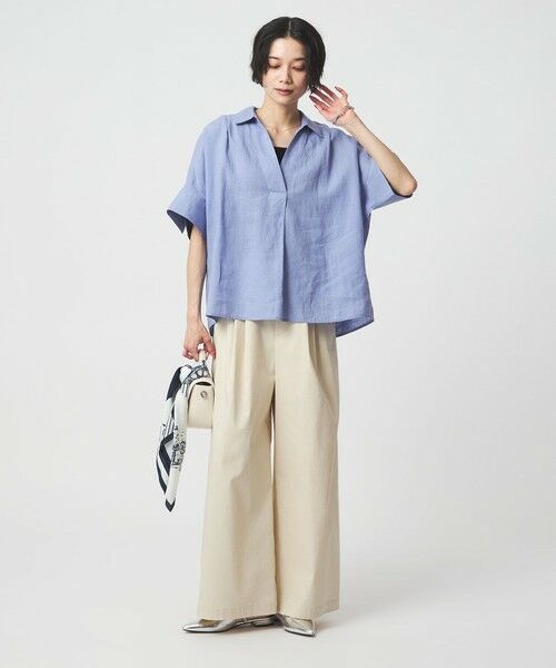 green label relaxing / グリーンレーベル リラクシング シャツ・ブラウス | リネン スキッパー ショートスリーブ シャツ | 詳細20