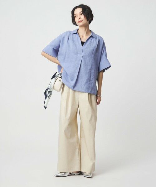 green label relaxing / グリーンレーベル リラクシング シャツ・ブラウス | リネン スキッパー ショートスリーブ シャツ | 詳細21