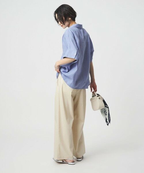 green label relaxing / グリーンレーベル リラクシング シャツ・ブラウス | リネン スキッパー ショートスリーブ シャツ | 詳細23