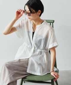 green label relaxing / グリーンレーベル リラクシング シャツ・ブラウス | 【結論シリーズ】ギャザーハイウエストブラウス［size SHORTあり］
