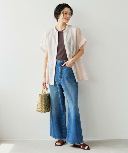 green label relaxing / グリーンレーベル リラクシング シャツ・ブラウス | 【結論シリーズ】ギャザーハイウエストブラウス［size SHORTあり］ | 詳細25