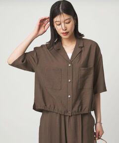 green label relaxing / グリーンレーベル リラクシング シャツ・ブラウス | 【WEB限定】＜at ease＞ポケット オープンカラー シャツ