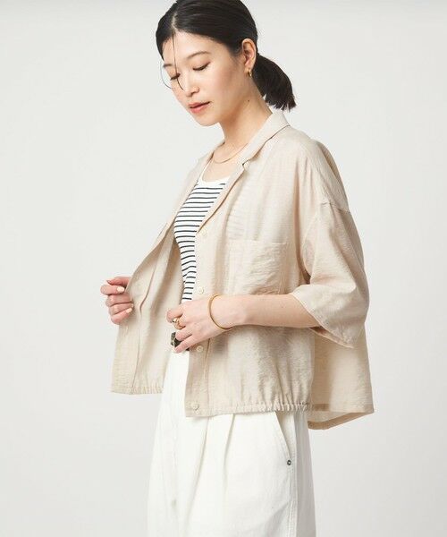 green label relaxing / グリーンレーベル リラクシング シャツ・ブラウス | 【WEB限定】＜at ease＞ポケット オープンカラー シャツ | 詳細8