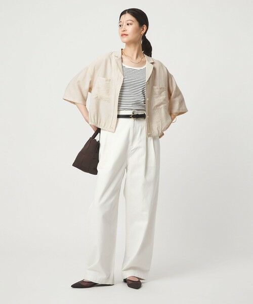 green label relaxing / グリーンレーベル リラクシング シャツ・ブラウス | 【WEB限定】＜at ease＞ポケット オープンカラー シャツ | 詳細9