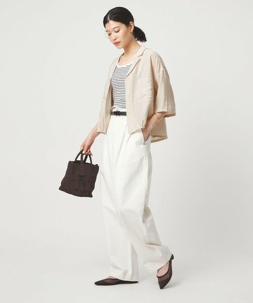 green label relaxing / グリーンレーベル リラクシング シャツ・ブラウス | 【WEB限定】＜at ease＞ポケット オープンカラー シャツ | 詳細10