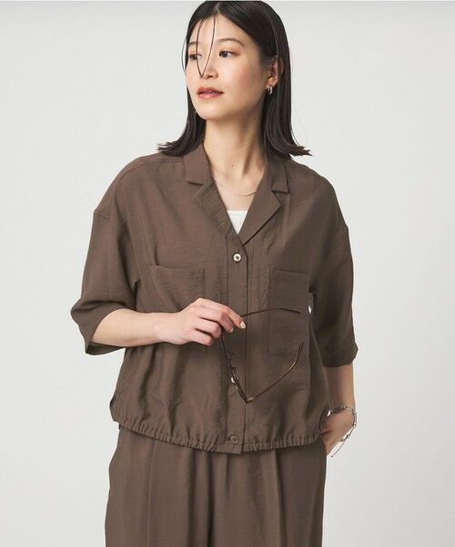 green label relaxing / グリーンレーベル リラクシング シャツ・ブラウス | 【WEB限定】＜at ease＞ポケット オープンカラー シャツ | 詳細18