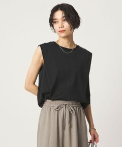 green label relaxing / グリーンレーベル リラクシング カットソー | ショルダータック ノースリーブ プルオーバー カットソー