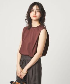 green label relaxing / グリーンレーベル リラクシング カットソー | ショルダータック ノースリーブ プルオーバー カットソー