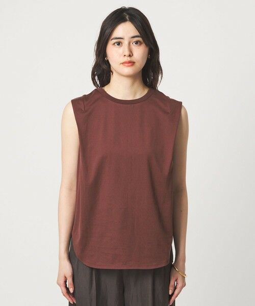 green label relaxing / グリーンレーベル リラクシング カットソー | ショルダータック ノースリーブ プルオーバー カットソー | 詳細15