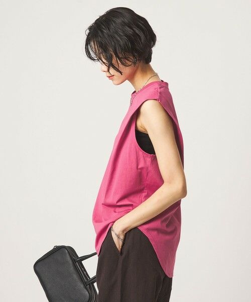 green label relaxing / グリーンレーベル リラクシング カットソー | ショルダータック ノースリーブ プルオーバー カットソー | 詳細22