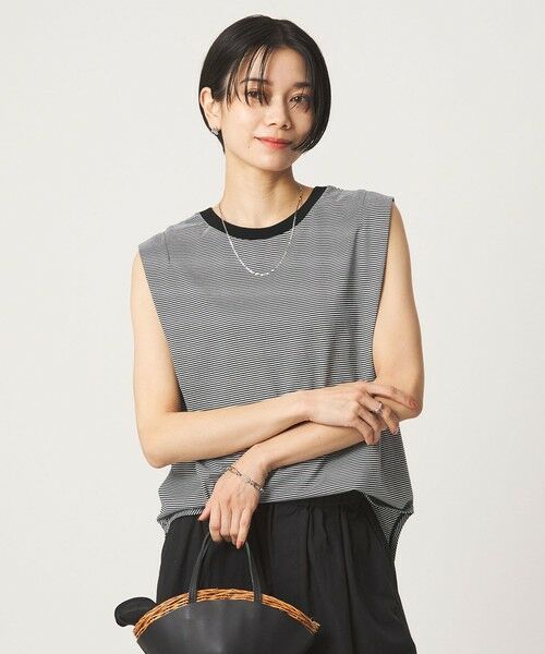 green label relaxing / グリーンレーベル リラクシング カットソー | ショルダータック ノースリーブ プルオーバー カットソー | 詳細27