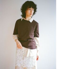 green label relaxing / グリーンレーベル リラクシング カットソー | ＜SEASONAL COLLECTION＞LOTUS クルーネック Tシャツ