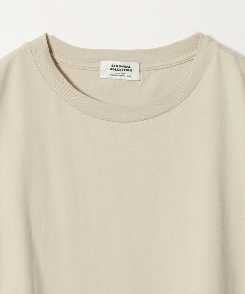 green label relaxing / グリーンレーベル リラクシング カットソー | ＜SEASONAL COLLECTION＞LOTUS クルーネック Tシャツ | 詳細1