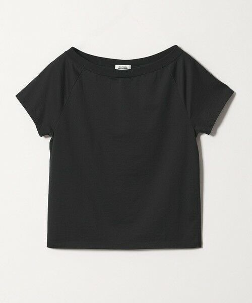 green label relaxing / グリーンレーベル リラクシング カットソー | ＜SEASONAL COLLECTION＞LOTUS オフショルダー Tシャツ（BLACK）