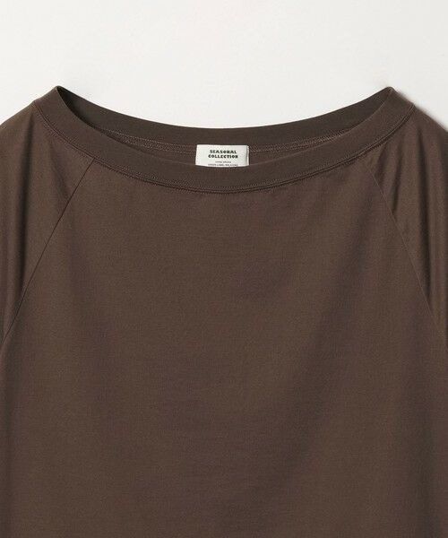 green label relaxing / グリーンレーベル リラクシング カットソー | ＜SEASONAL COLLECTION＞LOTUS オフショルダー Tシャツ | 詳細9