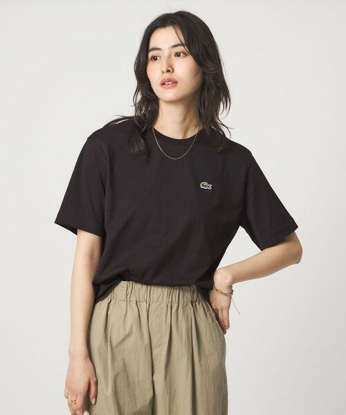 green label relaxing / グリーンレーベル リラクシング Tシャツ | ＜LACOSTE＞ショートスリーブ Tシャツ（DK.BROWN）
