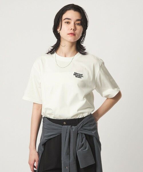 green label relaxing / グリーンレーベル リラクシング Tシャツ | 【別注】＜Marmot＞ショートスリーブ ロゴ Tシャツ | 詳細1