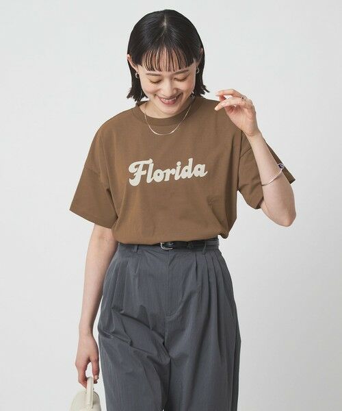 green label relaxing / グリーンレーベル リラクシング Tシャツ | 【別注】＜Champion＞サマー Tシャツ UVカット（MD.BROWN）