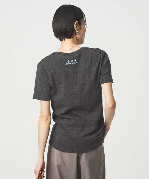 green label relaxing / グリーンレーベル リラクシング Tシャツ | 【別注】＜PETIT BATEAU＞ショートスリーブ プリント Tシャツ | 詳細8