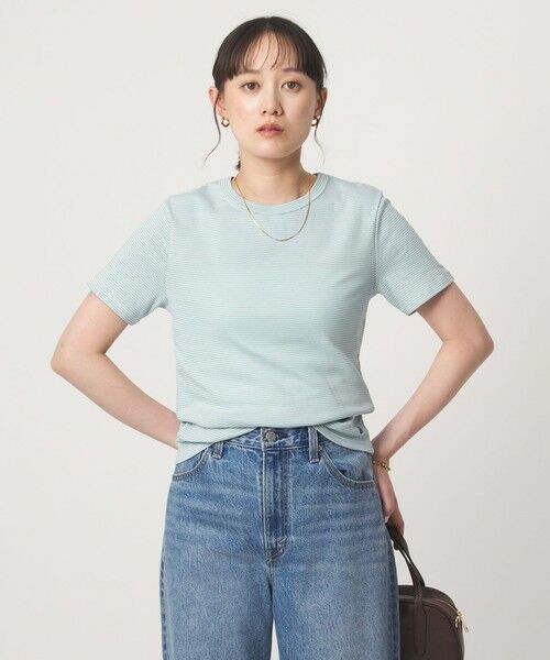 green label relaxing / グリーンレーベル リラクシング Tシャツ | 【別注】＜PETIT BATEAU＞ショートスリーブ プリント Tシャツ | 詳細16