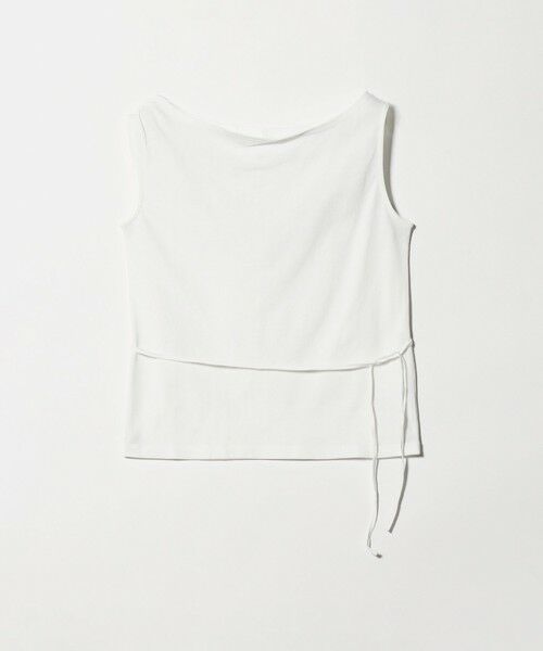 green label relaxing / グリーンレーベル リラクシング カットソー | 【別注】＜Plus by ONIT＞ワンショルダー トップス（OFF WHITE）