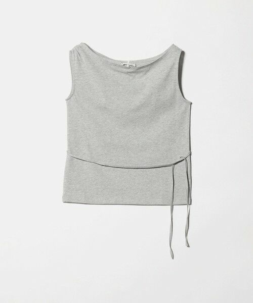 green label relaxing / グリーンレーベル リラクシング カットソー | 【別注】＜Plus by ONIT＞ワンショルダー トップス（MD.GRAY）