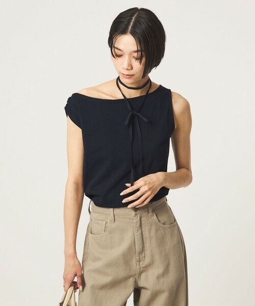 green label relaxing / グリーンレーベル リラクシング カットソー | 【別注】＜Plus by ONIT＞ワンショルダー トップス | 詳細5