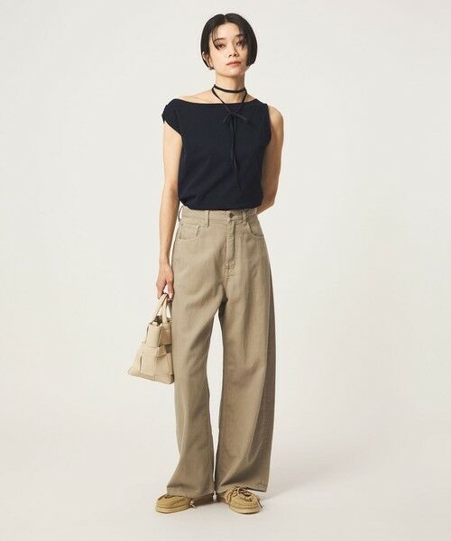 green label relaxing / グリーンレーベル リラクシング カットソー | 【別注】＜Plus by ONIT＞ワンショルダー トップス | 詳細8