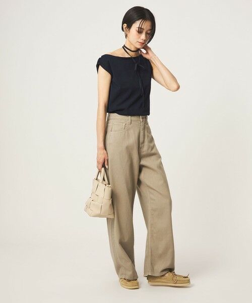 green label relaxing / グリーンレーベル リラクシング カットソー | 【別注】＜Plus by ONIT＞ワンショルダー トップス | 詳細9