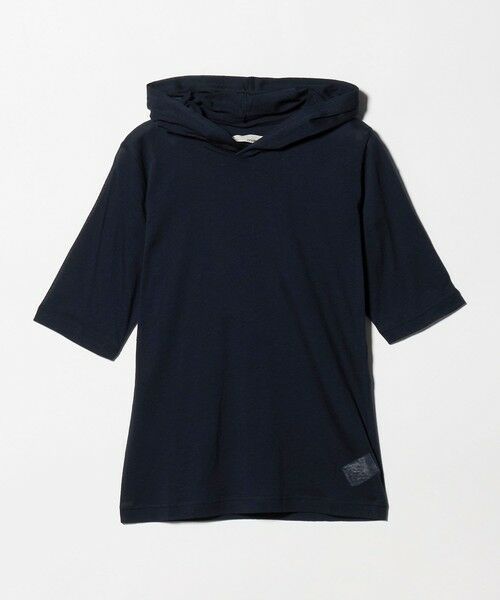 green label relaxing / グリーンレーベル リラクシング カットソー | 【別注】＜Plus by ONIT＞フード カットソー（NAVY）