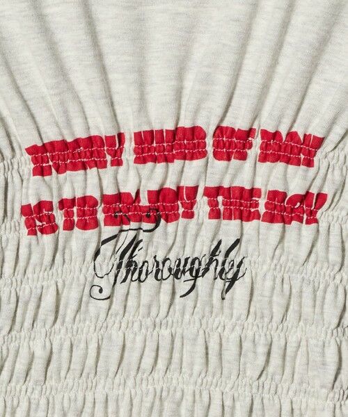 green label relaxing / グリーンレーベル リラクシング Tシャツ | 【別注】＜Various Timeless Arts＞シャーリング プリント Tシャツ ミディアムグレー | 詳細5