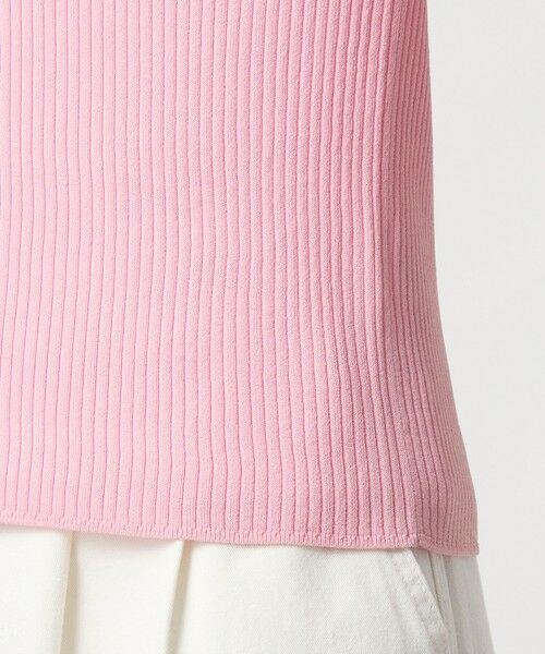 green label relaxing / グリーンレーベル リラクシング ニット・セーター | 【WEB限定】＜at ease＞ソデサキ バイカラー 5分袖 プルオーバー ニット | 詳細24